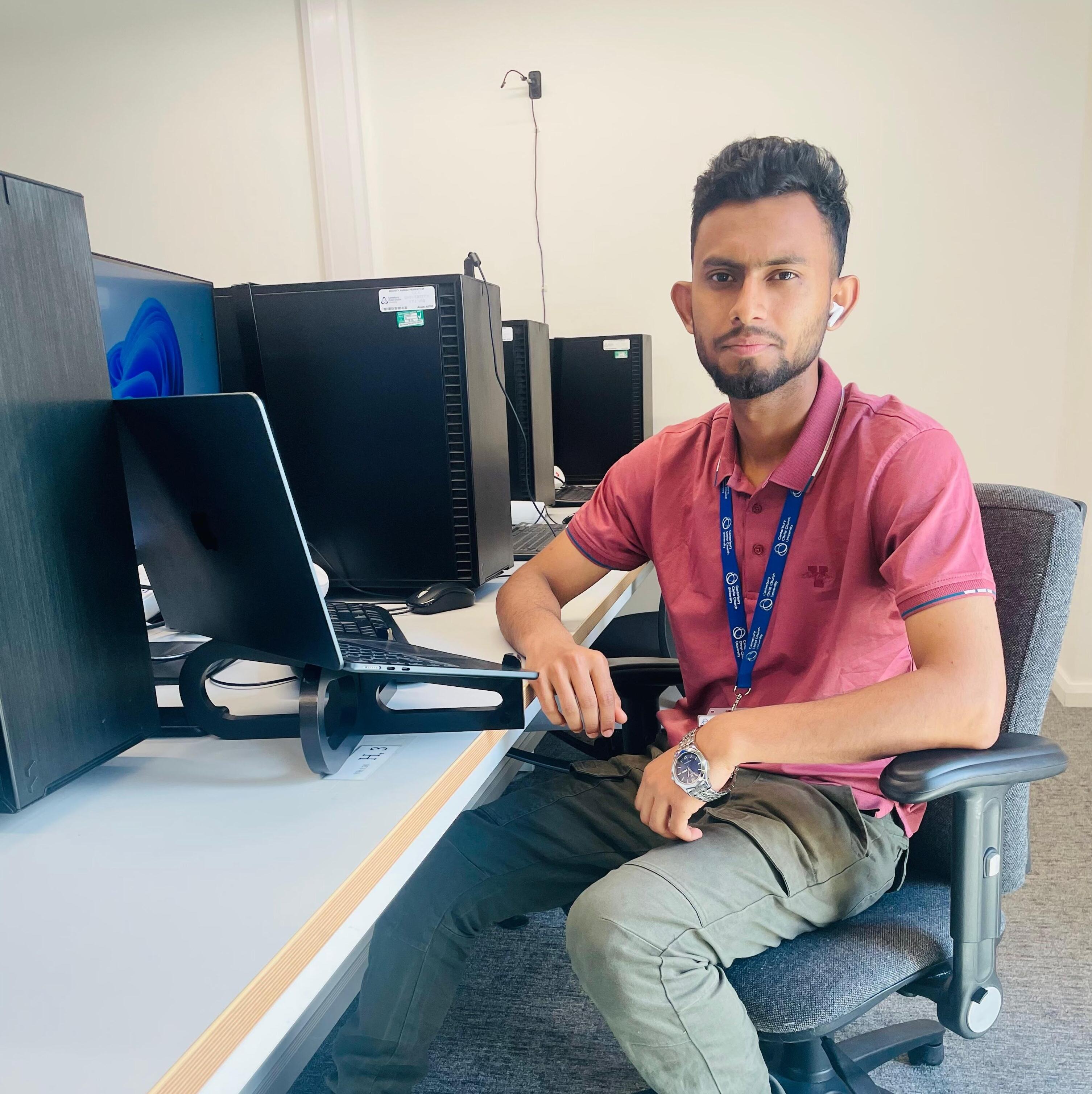 Demo portrait representing Nazmul Hasan Shouvo; replace with the researcher's portrait
